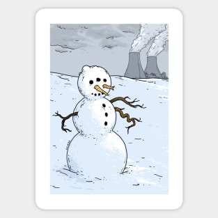 Nuclear Snowman Sticker